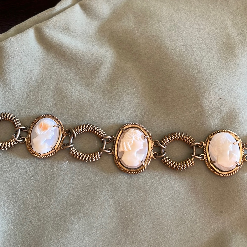 Antique cameo bracelet